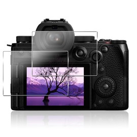 Compatible Panasonic LUMIX S9 / S5II / S5IIX / S5 / G100D / G100 Protective Film, Glass Film, 2 Sheets (Made in Japan Material, Asahi Glass), Compatible with 9H Surface Hardness, Panasonic Lumix S9
