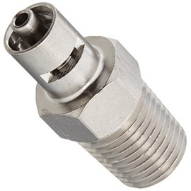 Techcon Systems Techon Systems 918-006-000 Cartridge Accessory, Needle Adapter, 1/4" NPT to Male Luer Lock, Brass