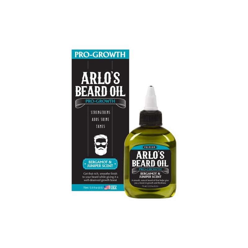 Arlo's Pro Growth Beard Oil - Bergamot Juniper 2.5 oz.