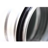 Connector, spiral duct pipe, double lip seal, nipple connector, galvanised,