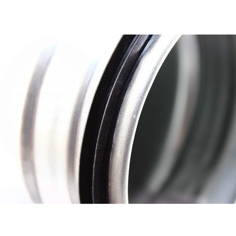 Connector, spiral duct pipe, double lip seal, nipple connector, galvanised,