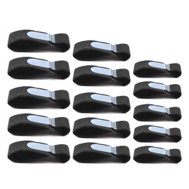 INCAUCA 3 Sizes Fabric Hammer Toe Straightener for Curled Toes, 15pcs Hammer Toe Corrector Splints for Women Men Straightening Hammertoes Broken Toe, Toe Finger Buddy Wrap Tape, Black