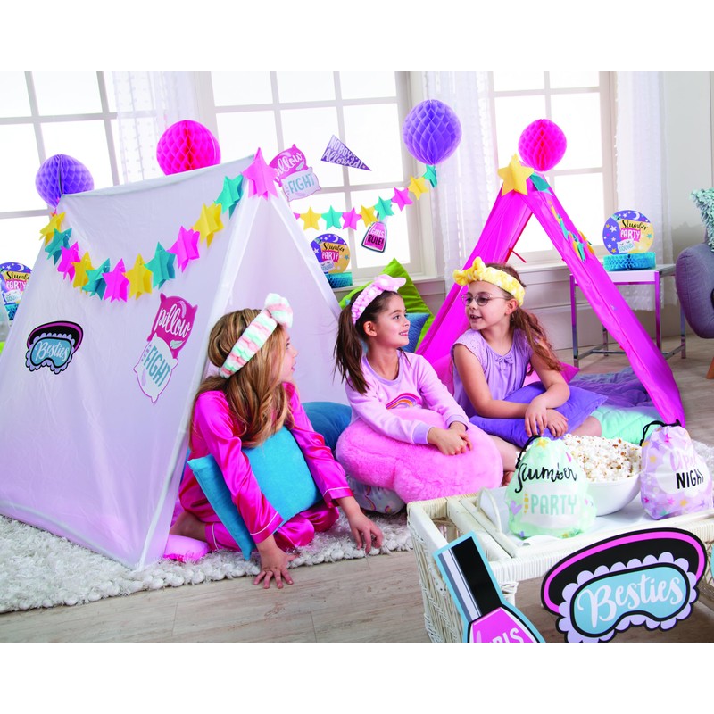 Pink Sleepover Tent, 45" x 43" x 40", Great for