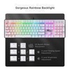 RK ROYAL KLUDGE RK920 Full Size Mechanical Keyboard, Rainbow Backlit