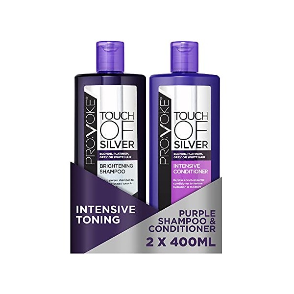 PROVOKE Touch Of Silver Brightening Purple Shampoo & Intensive Conditioner