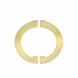 Mcredy Gold Half Moon Drawer Pulls Semicircle Drawer Pull 128mm/5 Mounting Hole Distance with Screws Zinc Alloy Semi Circle Cabinet Pulls Pack of 4