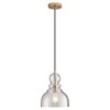 FookChak Gold Pendant Light, Modern Glass Pendant Lighting Over Table