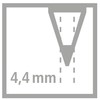 STABILO 1400/305"Carb0thello Chalk-Pastel" Colouring Pencil - Vermillion Red Tone (Pack
