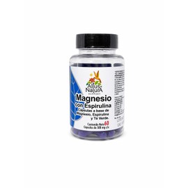 Magnesio, Alga Espirulina y Té Verde, 60 Cápsulas por Frasco ALTUS NATURA                                                                             