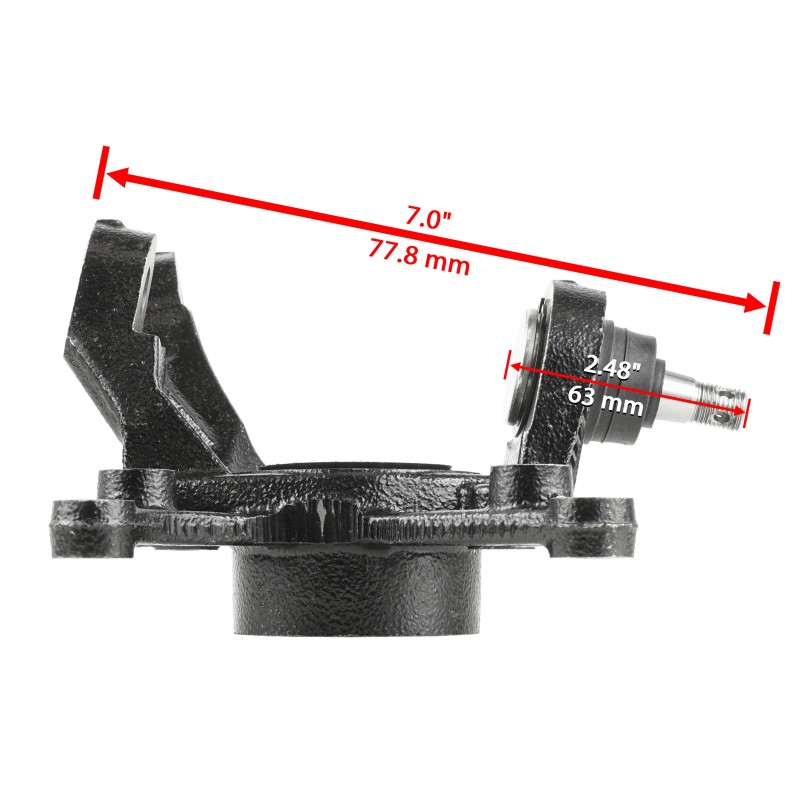 Caltric Front Right Steering Wheel Knuckle fits Honda TRX420FA Rancher