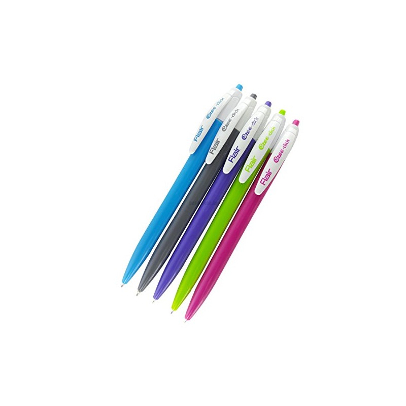 Flair Ezee Click Blue Ball Point Pens 5 Nos.
