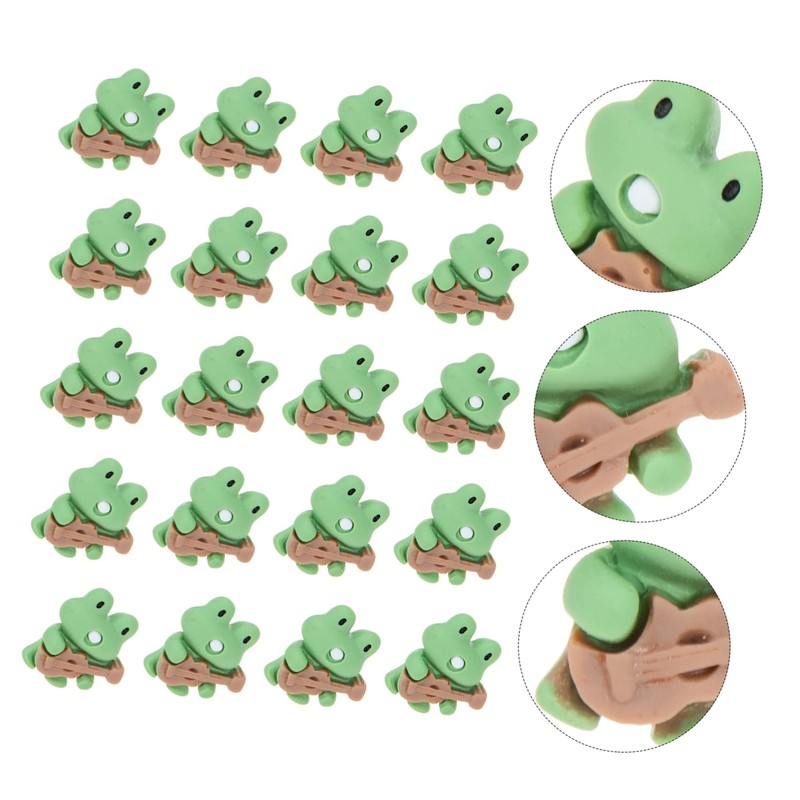 BCOATH 20Pcs Frog Guitar Thumb Tacks Cute Decorative Push Pins