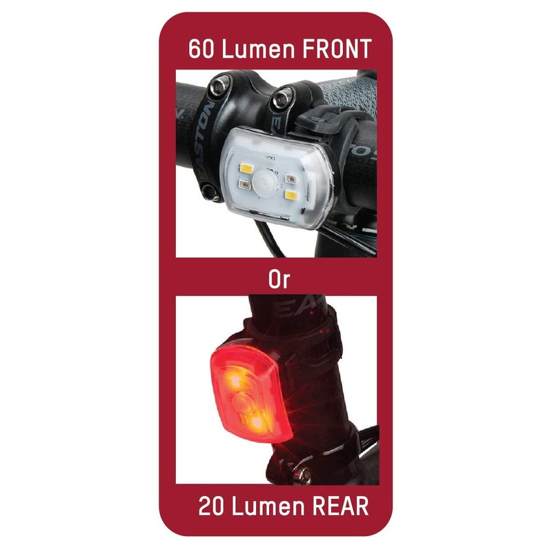 Blackburn Luz 2Fer Delantera, 60 Lúmenes/Trasera, 20 Lumens USB