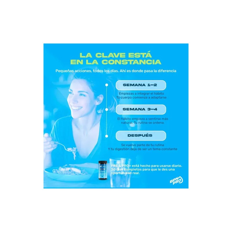 Probioticos y Prebioticos con Enzimas Digestivas 4 en 1 Pre&Pro