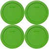 Pyrex 7201-PC Lawn Green Round Plastic Food Storage Replacement Lids