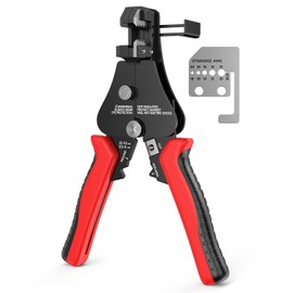 GKG Automatic Wire Stripper for 8-20 AWG Solid and 10-22 AWG Stranded Electrical Wire,3 in 1 Wire Stripper Tool/Wire Cutter/Insulated&Non-insulated Terminal Crimper