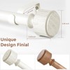 Antique White Curtain Rod, Decorative Heavy Duty Curtain Rods for