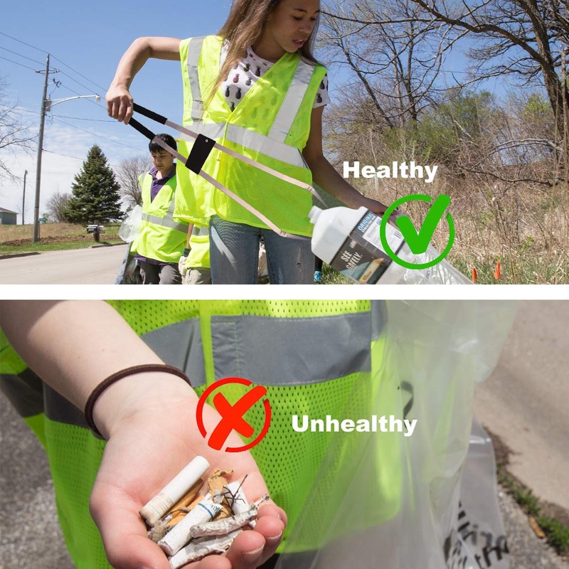 Egoola Long Trash & Garbage Picker Grabber Tool,Lightweight Aluminium &