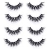 False Eyelashes, Fluffy 8D Faux Mink Lashes, Cat Eye, Wispy