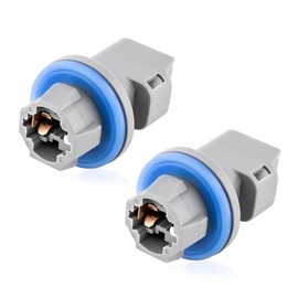 Anyhut 2 PCS 2-Pin License Plate Light Socket for Ford F-150 2004-2021, F-250 F-350 Super Duty 2008-2022, Fiesta, Escape, Expedition, Explorer, Fusion, Focus, Replaces F81Z13411AA AL8Z13411B