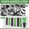 Blulu 8 Pack Magnetic Socket Organizer Set 1/4", 3/8", 1/2"