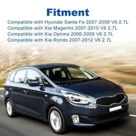 VANJING Engine Timing Belt Kit with Water Pump Compatible with Hyundai Santa Fe 2007-2009 Kia Magentis 2007-2010 Kia Optima 2006-2009 Kia Rondo 2007-2012 Replacement for ‎APTBK618