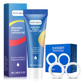 Phimosis Ointment Men, Phimosis Correction Gel with Phimosis Stretching Rings, Natural Cortisone Ointment, Correction Gel for Foreskin Narrowing, Phimosis Foreskin Correction Gel, Quick and Gentle