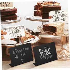 Operitacx 3 Sätze Mini-Tafelschild Trockener Löschbrett Essensschilder Kreideschilder für Essen kleines Schild write board easy putz Etikett schwarze Tafel, Kreidetafel Essenszeichen Plastik