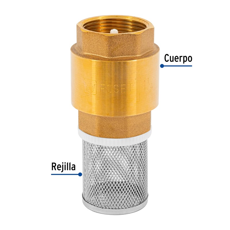 Pichancha with stainless steel grid 1-1/4 '