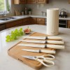 Kuisine 6-Piece Multifunction Kitchen Knife Set PP Handle Stainless Steel