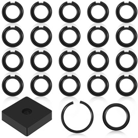 Relaxweex 20 Sets 3/8" Impact Retaining Ring With O-Ring Compatible With Milwaukee Type Wrenches - Friction Clip, Wrench Retainer, Anvil Install Tool Included