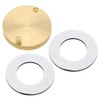 HOJLKLD Peephole Cover, Solid Brass Privacy Door Viewer Cover with