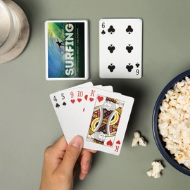 Lantern Press Huntington Beach, California, Surfer in Wave, Gone Surfing (52 Playing Cards, Poker Size Card Deck with Jokers)