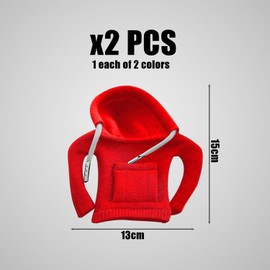 DUINIU 2 Pieces Gear Lever Clothing Cover, Hoodie Car Gear Shift Cover, Gear Lever Hoodie, Manual and Automatic Gear Lever Clothing Cover, Improve Driving Experience Gear Lever