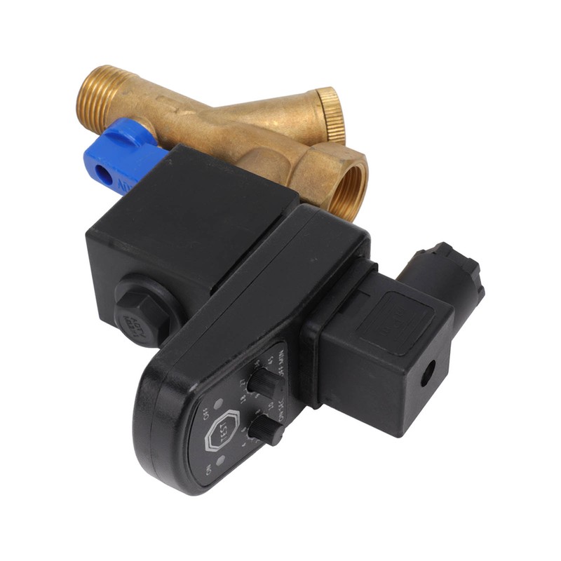 Electronic Drain Valve DN15 G1/2 16bar Working Pressure Brass Noise