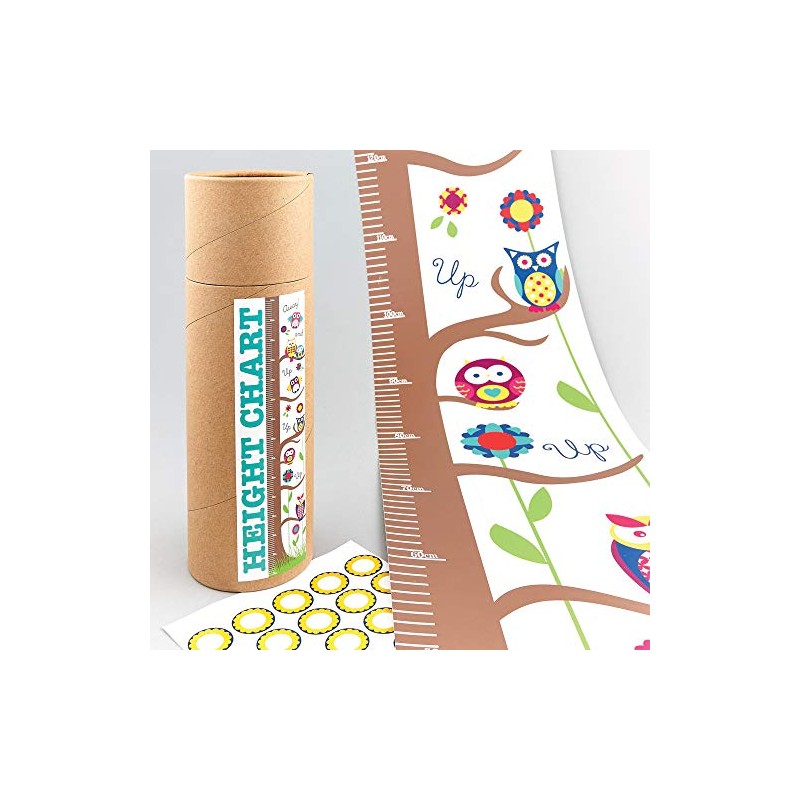 F/ROCK HEIGHT CHART OWL WITH STICKERS