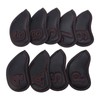 Golf IronCovers, 9Pcs PU and Plush Golf Club IronCovers Waterproof