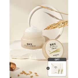 [+2 Rice Pads *2] Rice Brightening Cream 60ml / [+라이스 패드 2매입 *2] 라이스 브라이트닝 크림 60ml