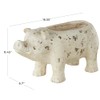 Deco 79 Magnesium Oxide Pig Indoor Outdoor Planter Small Planter