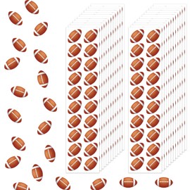 400 Pcs Small Football Stickers Vinyl Mini Football Helmet Stickers for Water Bottle Kids Boys Tiny Sports Ball Decals Waterproof for Soccer Sports Party Favor Supply Reward Planner Calendar DIY Craft