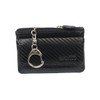 Deluxe Key Bag, Carbon leather, black
