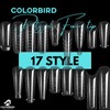 COLORBIRD Nail Tips, Long Length Foam Tips, 120 Pieces, Total
