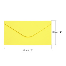 PATIKIL Mini Envelopes, 50 Pack Gift Cards Business Cards Envelope for Greeting Weddings, Light Yellow
