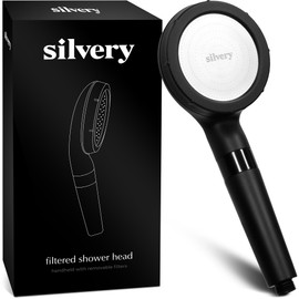 Silvery Handheld Filtered Shower Head - Dermatologist-Approved Water with Silvery Technology™ Filter – High Pressure Showerhead Removes Impurities