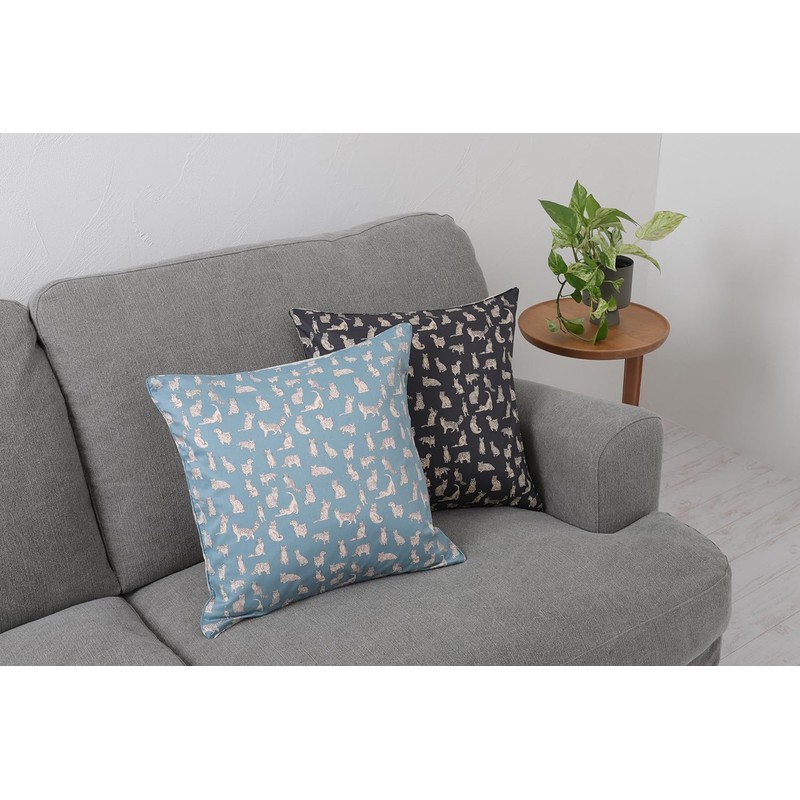 DDintex FLORET LONDON Cushion Cover Miao Gray 45x45cm [With Liberty