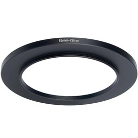 tunghey 55mm to 72mm Step-Up Ring Filter Adapter for All Brands UV ND CPL Metal Ring Step-Up Rings Adapter Filter (55mm-72mm)