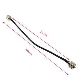 ZYAMY PL259 UHF Male to Male RG58 Coaxial Cable 12 inch Antenna Cable Coaxial Cable Connector for Antenna Analyser Virtual Load Radio Scanner