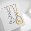 Pack of 2 Puzzle Cat Necklace, Friendship Necklace, BFF Chains