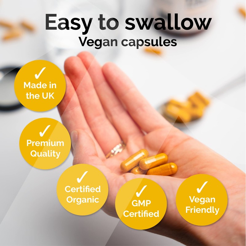 Taka Turmeric, 120 Caps Organic Turmeric with Black Pepper Extract