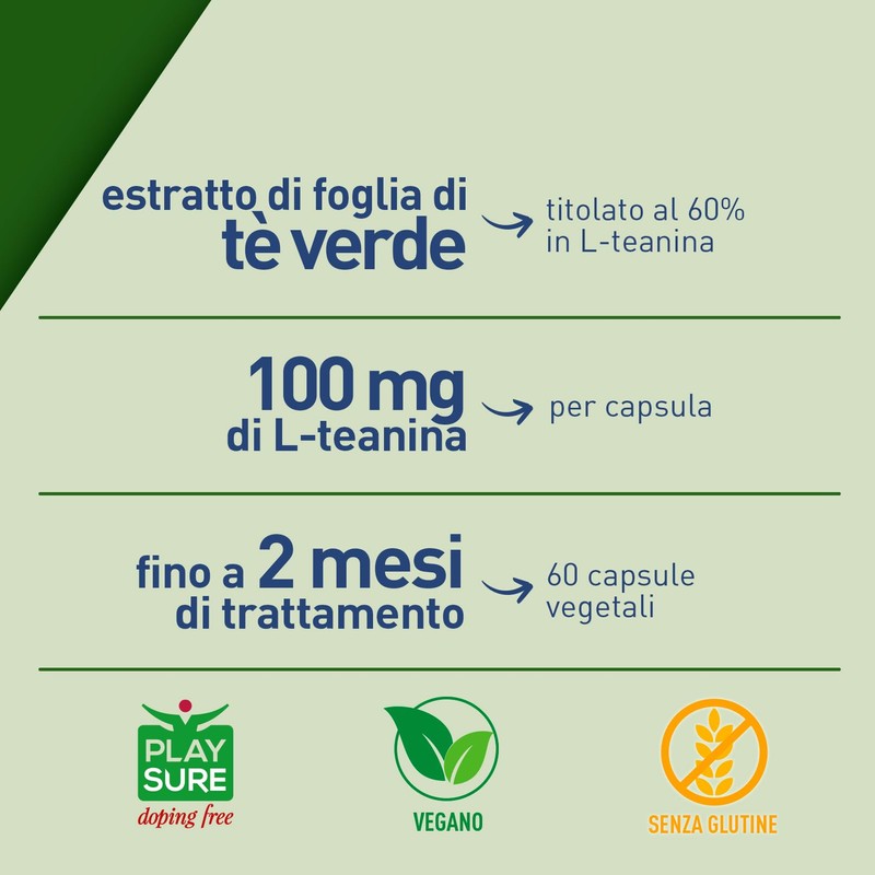 LongLife® L-Theanine | Con L-teanina da tè verde 100mg |